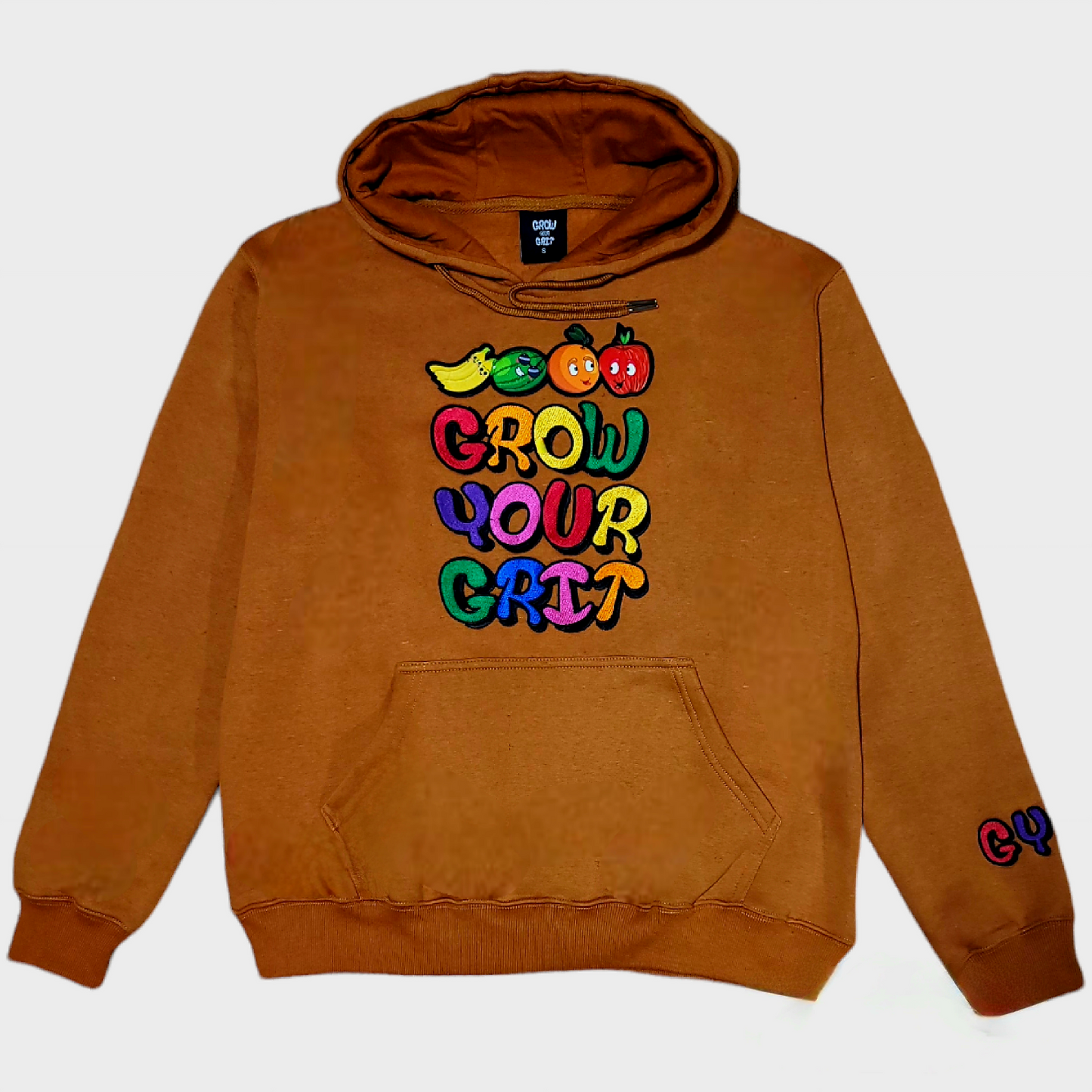 Grow Your Grit Sportswear fleece caramel-brown hoodie