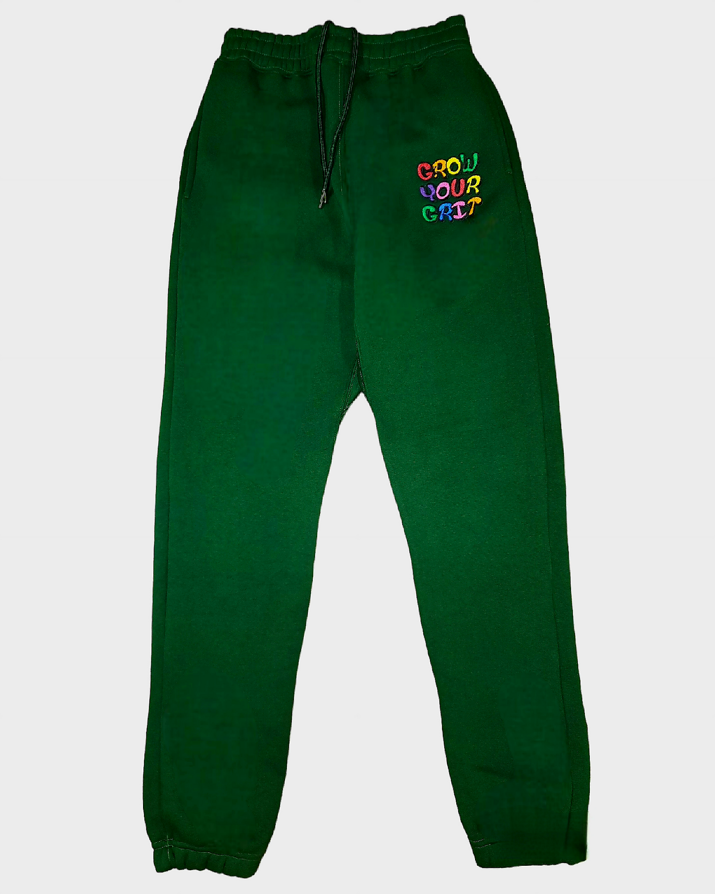 Grow Your Grit Sportswear Emerald-Green Joggers