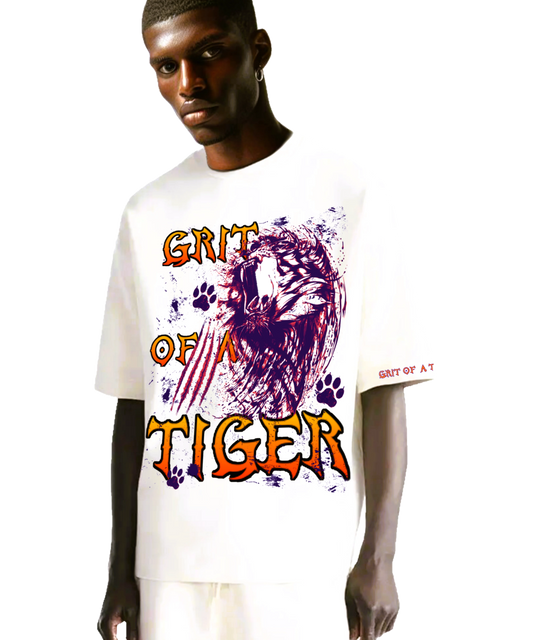 Abstract Tiger Streetwear T-Shirt – Urban Grit Graphic Tee for Men & Women