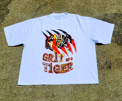 Mens drop shoulder classic t-shirt white