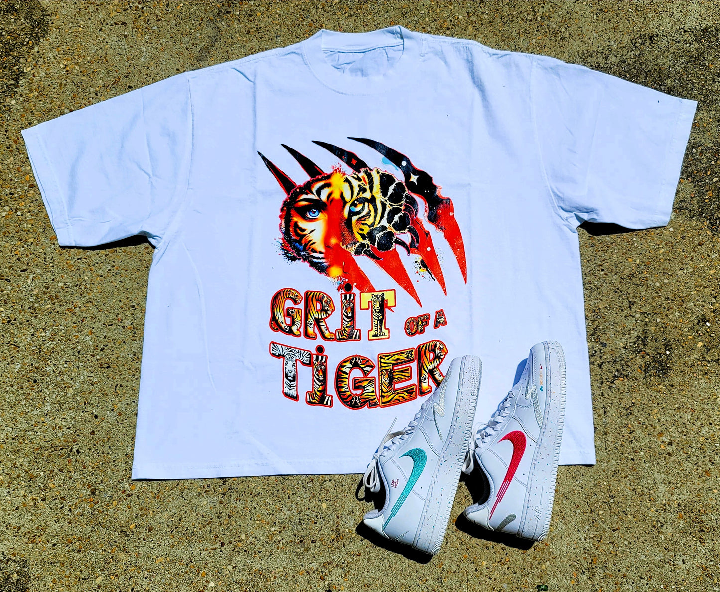 Mens drop shoulder classic t-shirt white