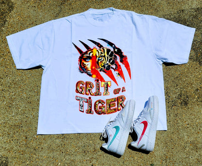 Mens drop shoulder classic t-shirt white