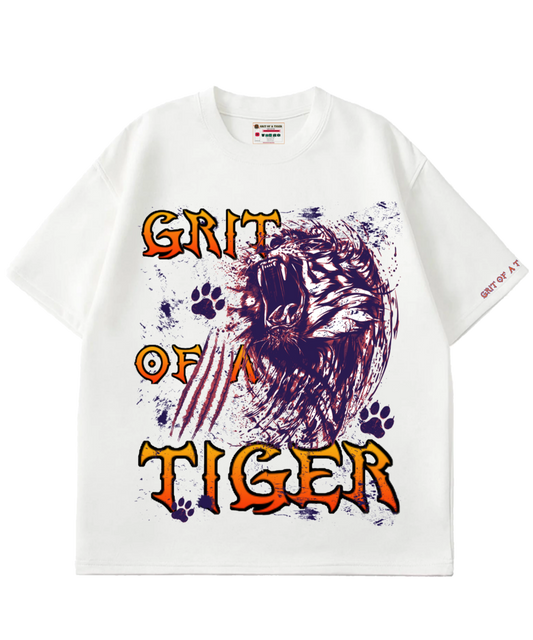 Abstract Tiger Streetwear T-Shirt – Urban Grit Graphic Tee for Men & Women