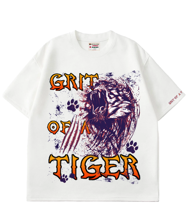 Abstract Tiger Streetwear T-Shirt – Urban Grit Graphic Tee for Men & Women