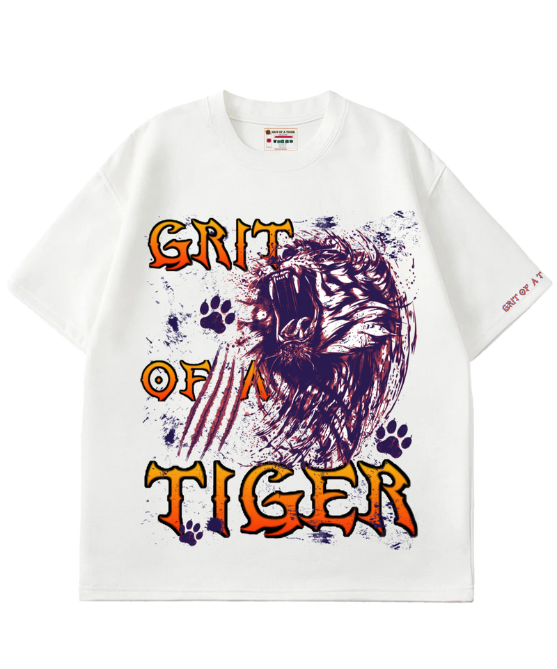 Abstract Tiger Streetwear T-Shirt – Urban Grit Graphic Tee for Men & Women